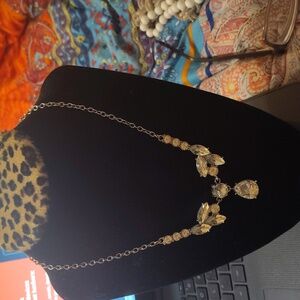 Vintage rhinestone adjustable mecklace